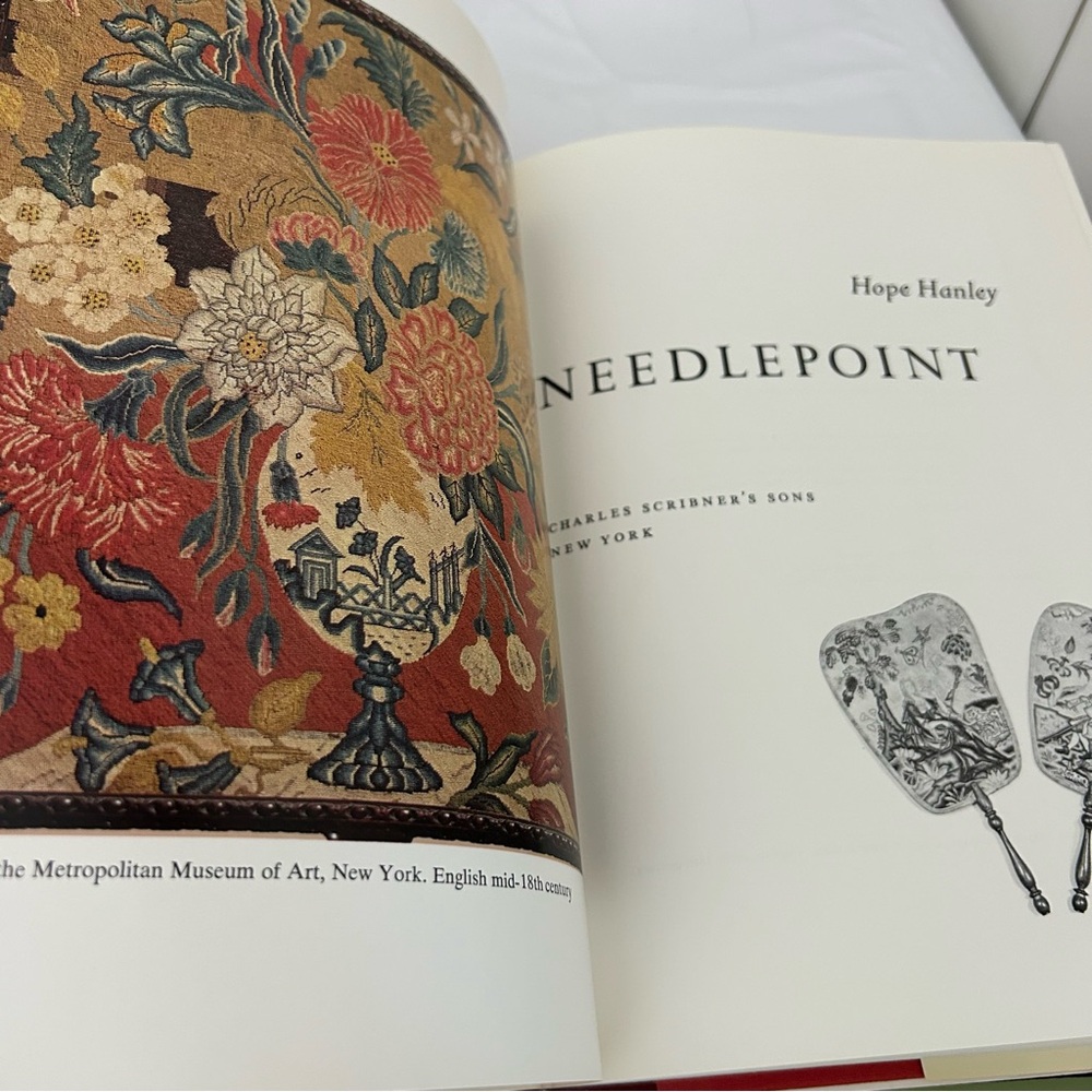 2 Vintage Needlepoint book LOT by Design Chinese Themes Needlepoint Hope Hanley - Picture 16 of 17